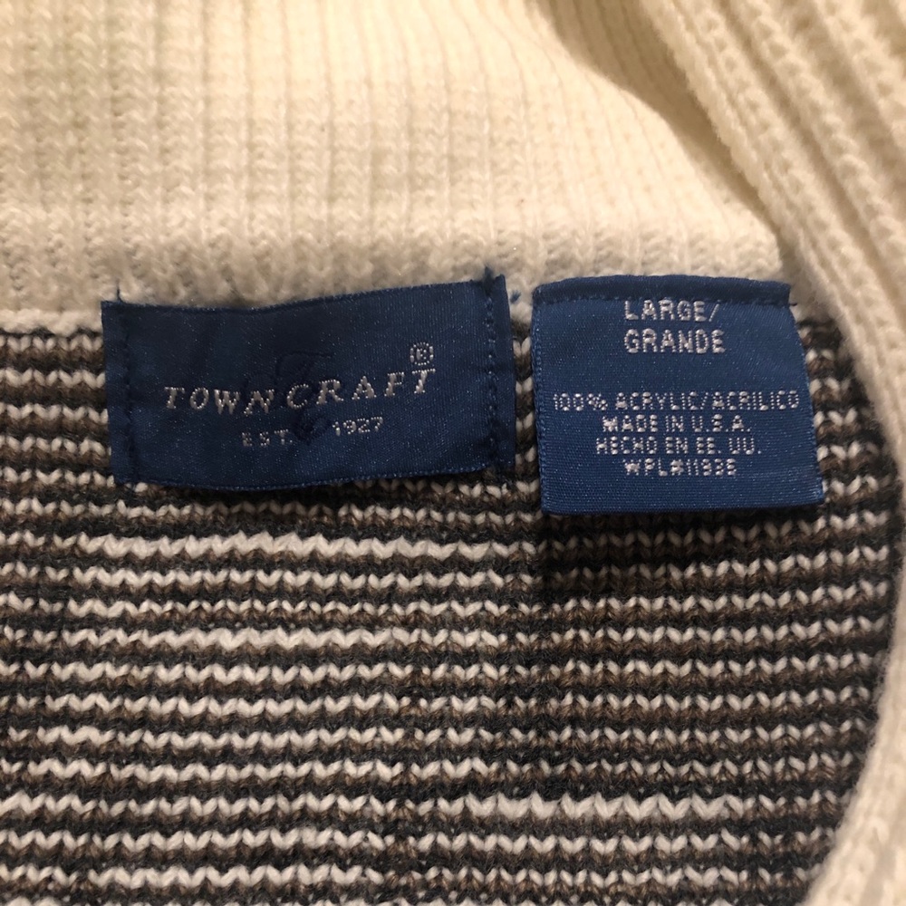 SOLD EUC Towncraft Aztec print full zip sweater - Picture 5 of 5